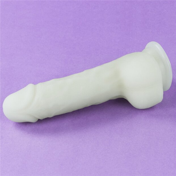 Lovetoy Lumino Play Silikone Dildo leuchtend Blau 19,3 cm