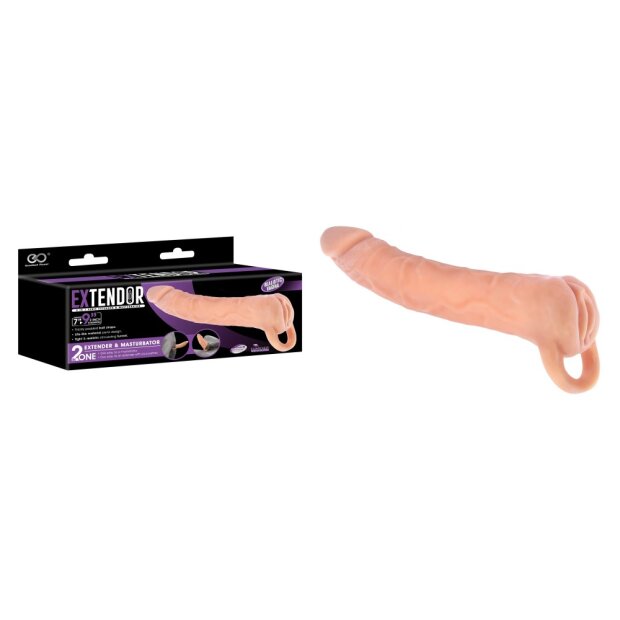 Extendor 9" TPR 2 In 1 Extender & Masturbator