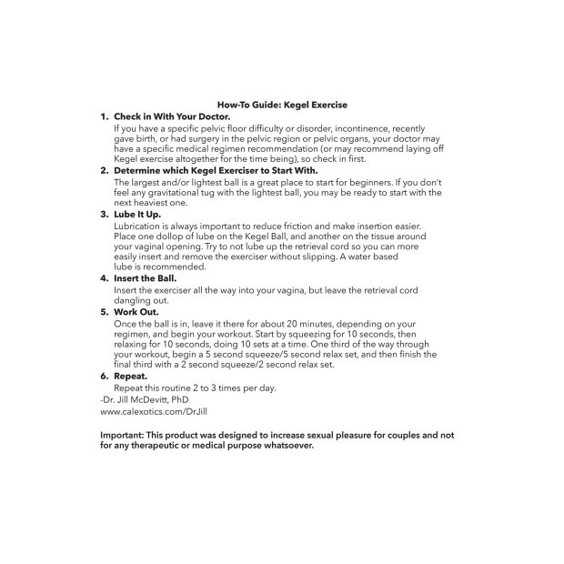 CalExotics Kegel Training Set Lemon