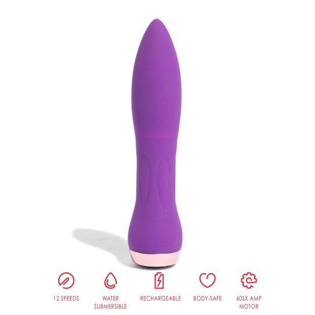 NU Sensuelle Silicone 60SX AMP Bullet Purple