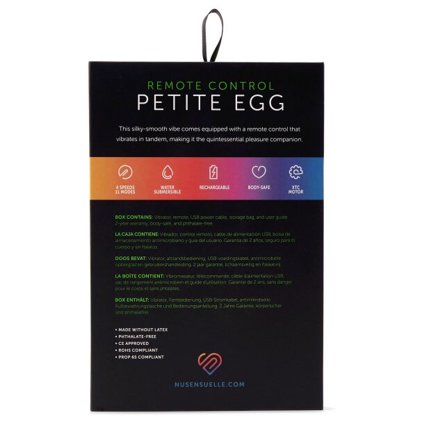 NU Sensuelle Remote Control Petite Egg Purple