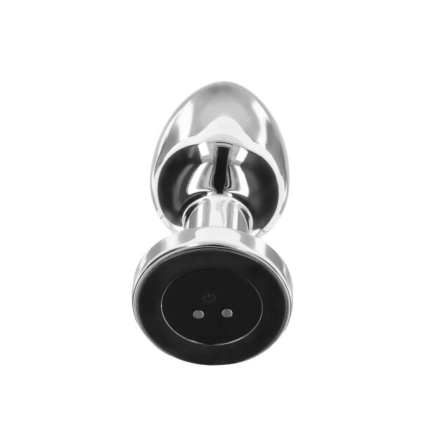 TOYTOY The Glider Vibro Anal Plug silber L 4,1 cm