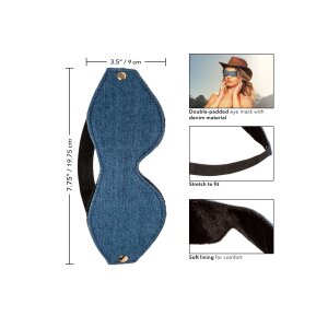 CalExotics Ride Em Denim Eye Mask