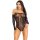 Leg Avenue Off the shoulder teddy black O/S