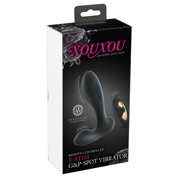 XOUXOU E-Stim Reizstrom G&P-Punkt Vibrator schwarz