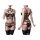 GREY VELVET 2-piece harness set XS/S black