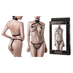 GREY VELVET 3-chain set XS-L