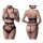 GREY VELVET 3-piece set (top, harness, thong) S - XXL
