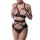 GREY VELVET 3-piece set (top, harness, thong) S - XXL