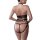 GREY VELVET 3-piece set (top, harness, thong) S - XXL