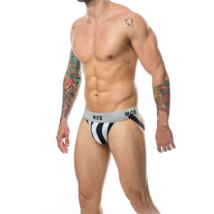 MOB Stripe Classic Jock White S - XXL