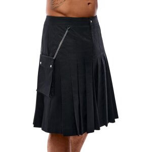 Mens Kilt Black S - 2XL