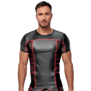 Mens Shirt black/red S - 2XL