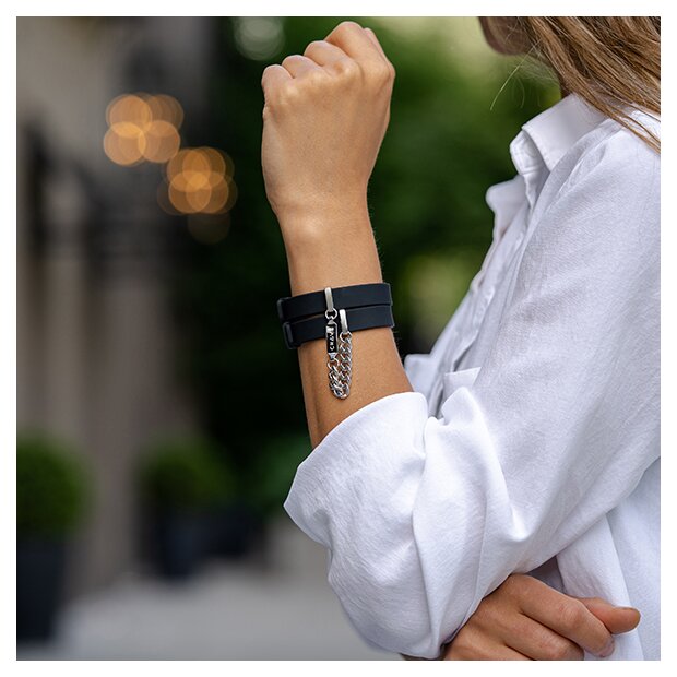 Crave - ID Cuffs Black/Silver