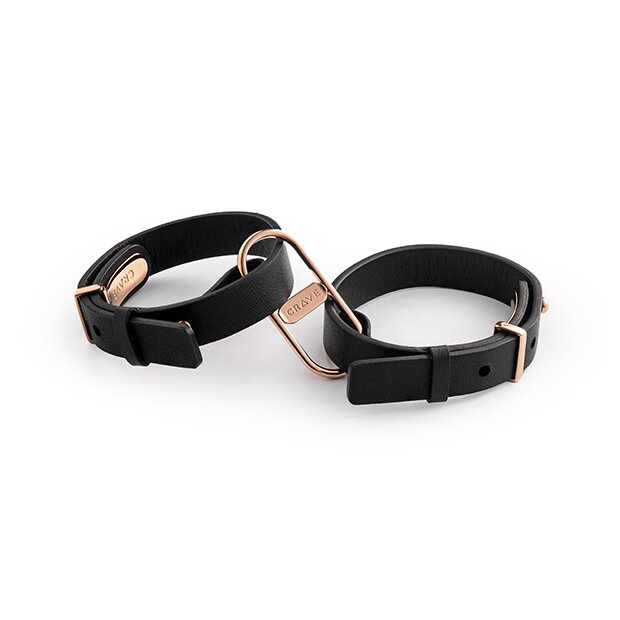 Crave - ICON Cuffs Black/Rose Gold