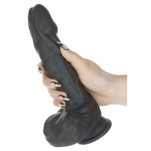 Naked Addiction Vibrateur de choc avec ventouse compatible Strap-On noir