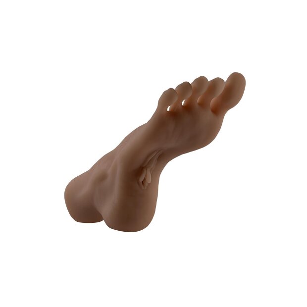 Zero Tolerance Pussy Foot Masturbator dark skin-colored