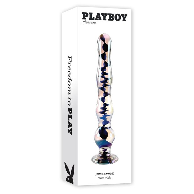 Playboy Jewels Wandmassage Glasdildo transparent