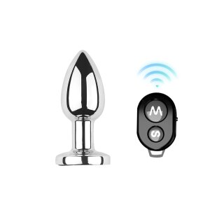 Vibrating Aluminum Buttplug Small