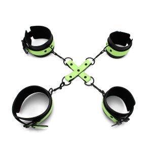 Glow In The Dark Cuffs Hogtie 3 Set