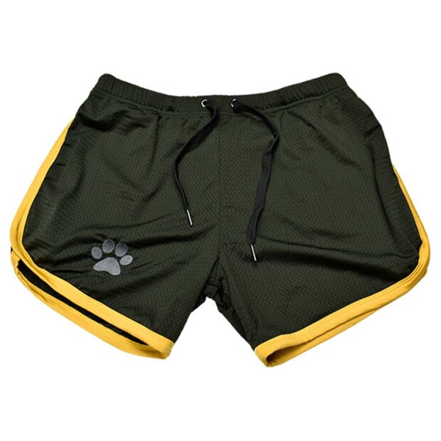 Kinky Puppy Paw Shorts Black-Yellow XXL