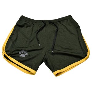 Kinky Puppy Paw Shorts Black-Yellow XXL