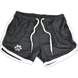Kinky Puppy Paw Shorts Black-White XXL