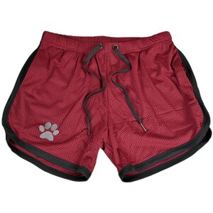 Kinky Puppy Paw Shorts Bordeaux-Black L