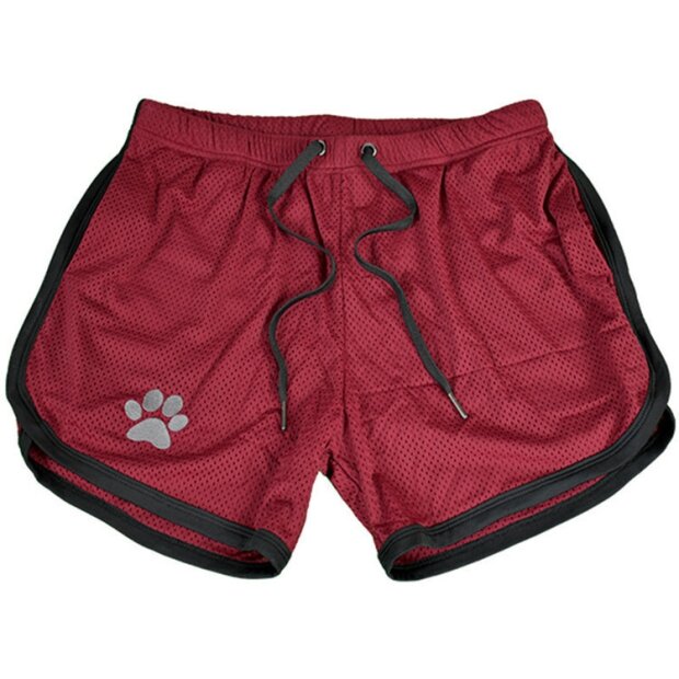 Kinky Puppy Paw Shorts Bordeaux-Black XXL