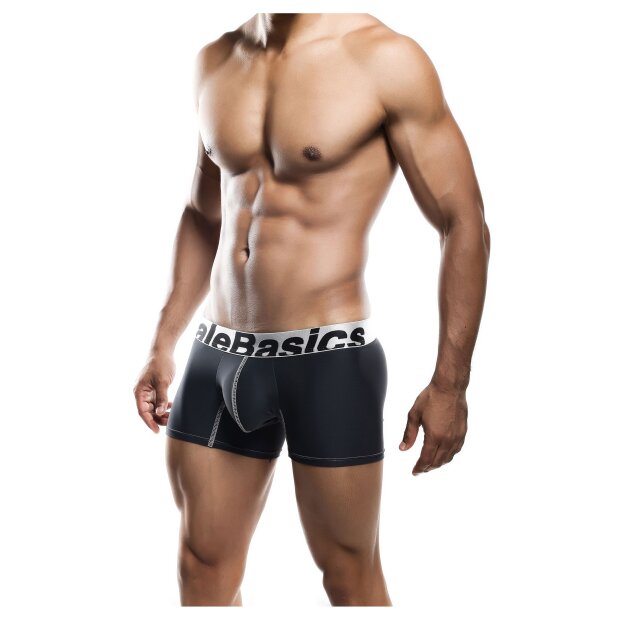 MaleBasics Microfiber Boxer Black S