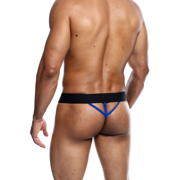 MaleBasics Neon Thong Blue S