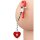 XR Brands Charmed Heart Padlock Nipple Clamps