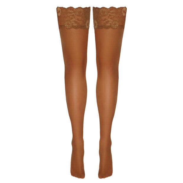 Halterlose Strümpfe beige S - XL