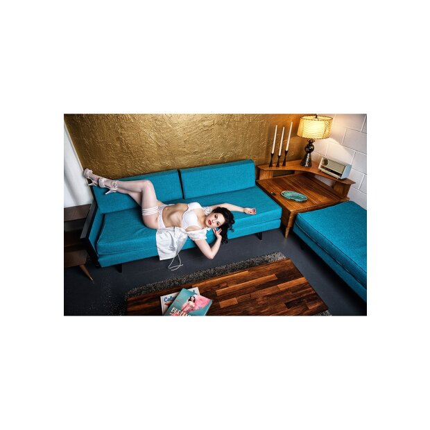 Kixies Brooke Leanne bas autofixants transparent à pois blanc S