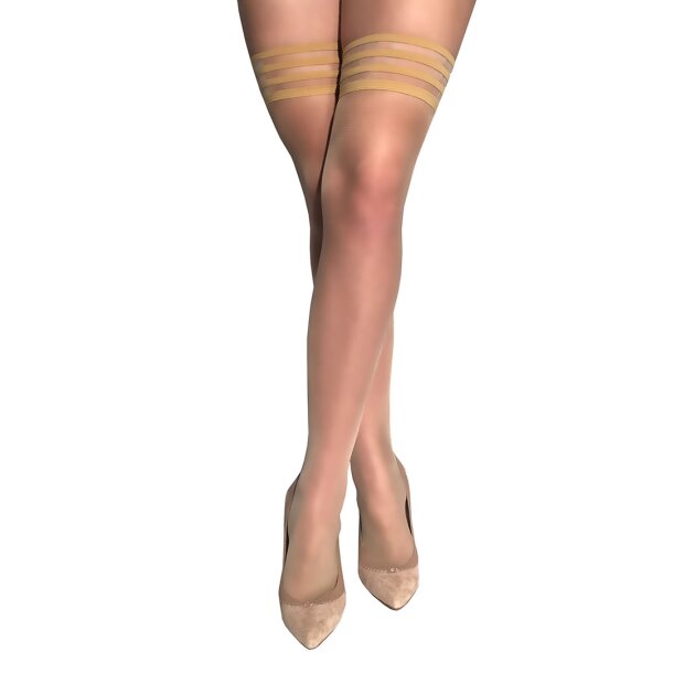 Kixies Jenny halterlose Strümpfe natur S - XL