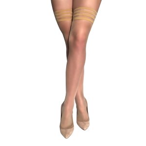 Kixies Jenny halterlose Strümpfe natur S - XL