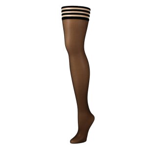 Kixies Marissa hold-up stockings transparent brown S