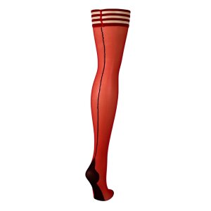 Kixies Monica halterlose Strümpfe mit schwarzer...