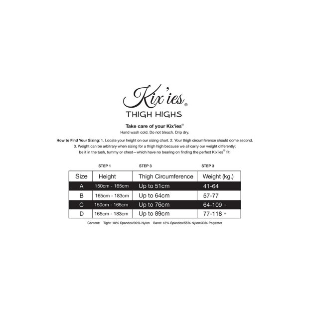 Kixies Sandra halterlose Netz-Strümpfe rot S - XL