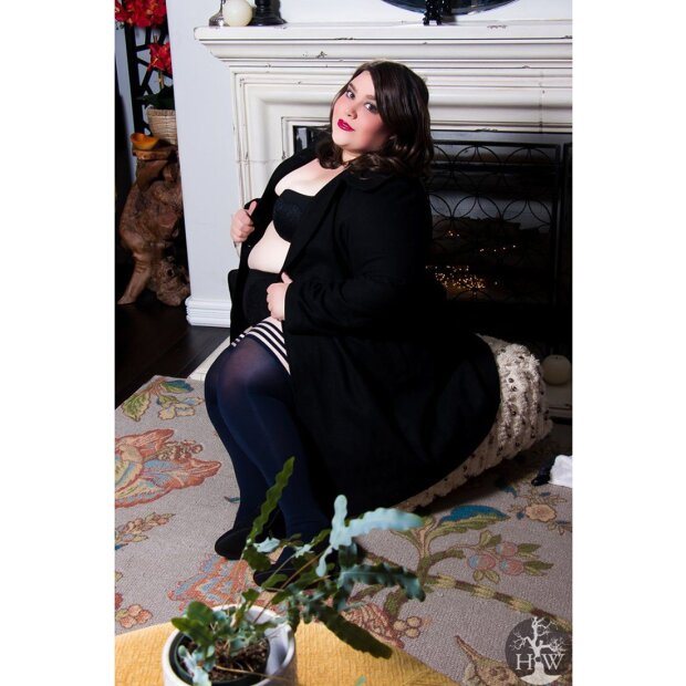 Kixies Selma hold-up stockings blue S