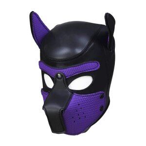 Kinky Puppy Neoprene Puppy Hoods PURPLE