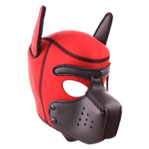 Kinky  PUPPY Neoprene Hood Red-Black