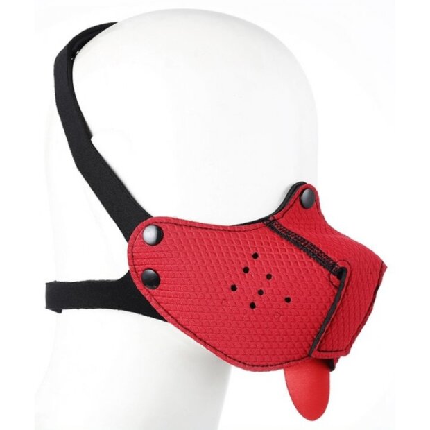 Kinky Puppy Red Neoprene Snout + Tongue