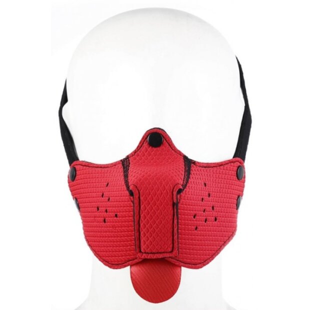 Kinky Puppy Red Neoprene Snout + Tongue