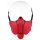 Kinky Puppy Red Neoprene Snout + Tongue