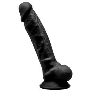 SILEXD Dildo Dual Density Silikon Modell 1 Schwarz 17,5 cm
