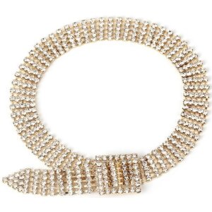 Joy Jewels Widen Crystal Gold Necklace