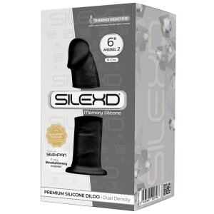 SILEXD Dildo Modell 2 Schwarz 15 cm
