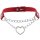 Joy Jewels Sexy Heart Chain Necklace Red