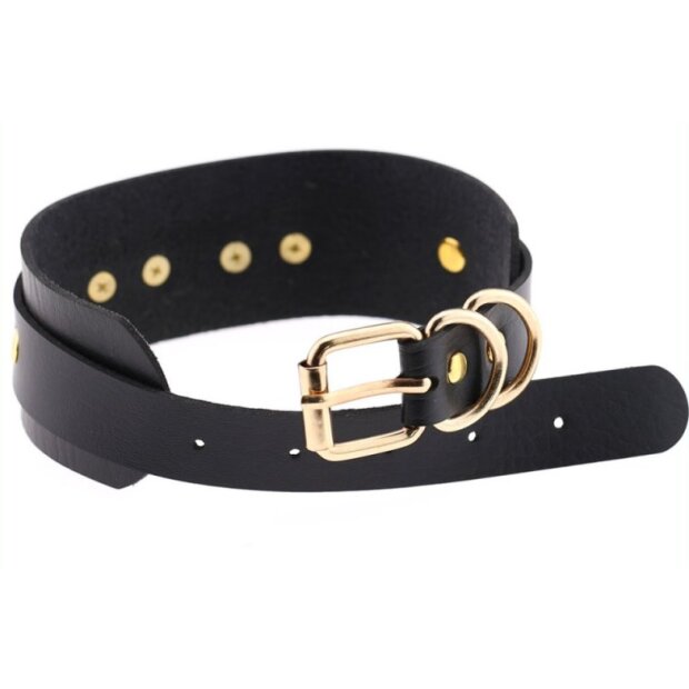 Joy Jewels Fancy Golden Heart Necklace Black